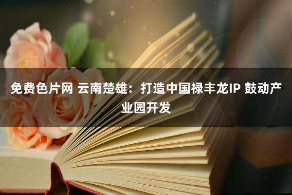 免费色片网 云南楚雄：打造中国禄丰龙IP 鼓动产业园开发