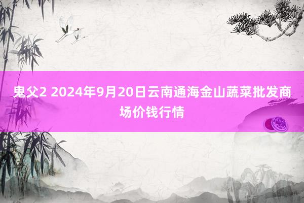 鬼父2 2024年9月20日云南通海金山蔬菜批发商场价钱行情