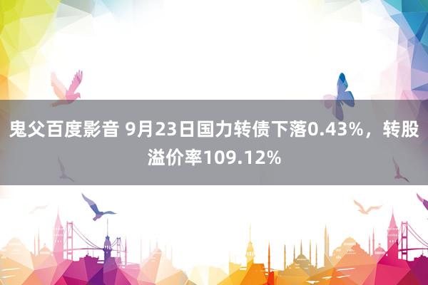 鬼父百度影音 9月23日国力转债下落0.43%，转股溢价率109.12%