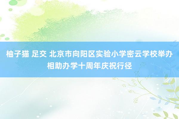 柚子猫 足交 北京市向阳区实验小学密云学校举办相助办学十周年庆祝行径