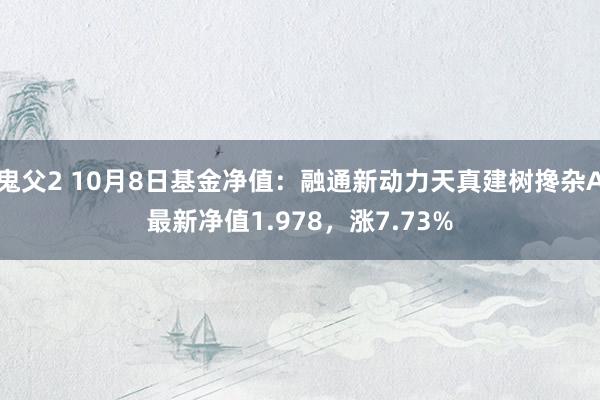 鬼父2 10月8日基金净值：融通新动力天真建树搀杂A最新净值1.978，涨7.73%