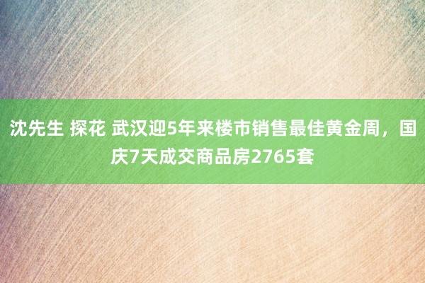 沈先生 探花 武汉迎5年来楼市销售最佳黄金周，国庆7天成交商品房2765套