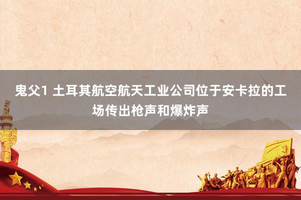 鬼父1 土耳其航空航天工业公司位于安卡拉的工场传出枪声和爆炸声