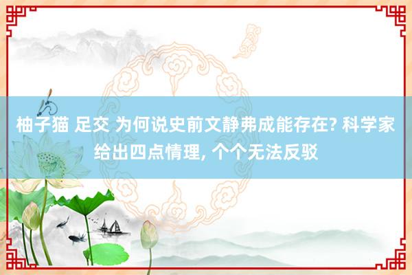 柚子猫 足交 为何说史前文静弗成能存在? 科学家给出四点情理， 个个无法反驳