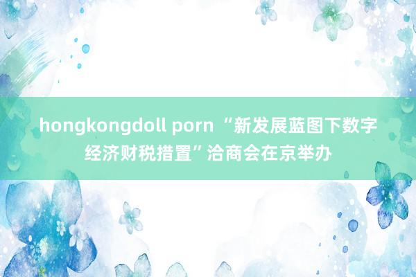 hongkongdoll porn “新发展蓝图下数字经济财税措置”洽商会在京举办