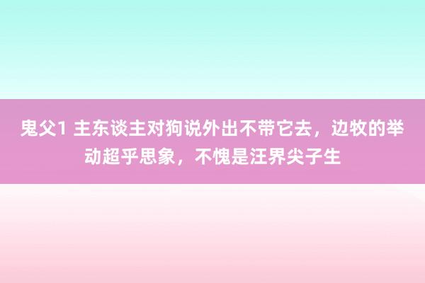 鬼父1 主东谈主对狗说外出不带它去，边牧的举动超乎思象，不愧是汪界尖子生