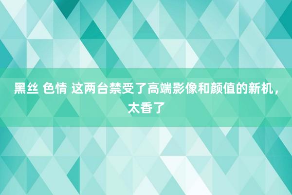 黑丝 色情 这两台禁受了高端影像和颜值的新机，太香了