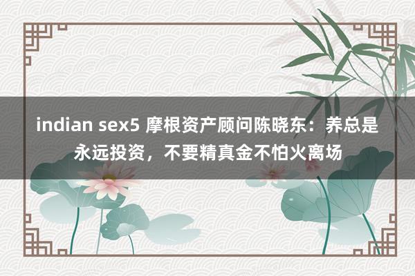 indian sex5 摩根资产顾问陈晓东：养总是永远投资，不要精真金不怕火离场