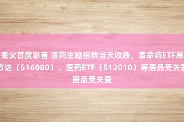 鬼父百度影音 医药主题指数当天收跌，革命药ETF易方达（516080）、医药ETF（512010）等居品受关爱